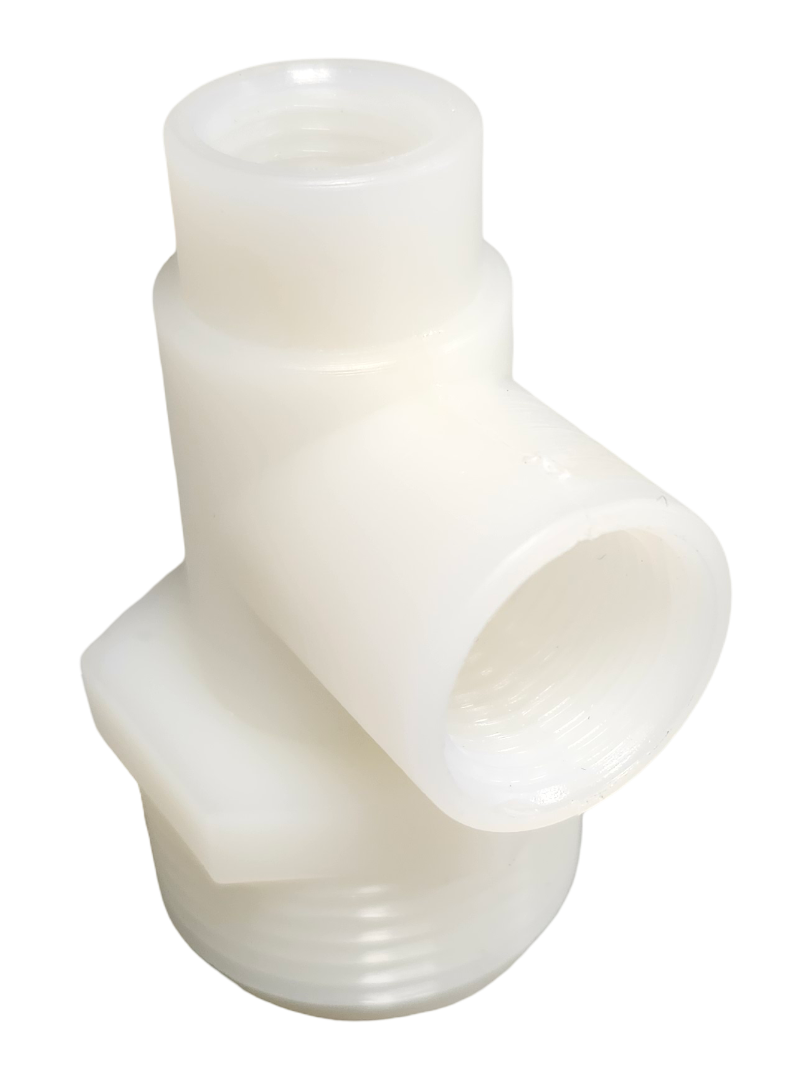 Simpson Farm SKS Supermarker Foam Marker Nylon Tee 1/4" FNPT x 3/8" FNPT x 1" MNPT - FM093