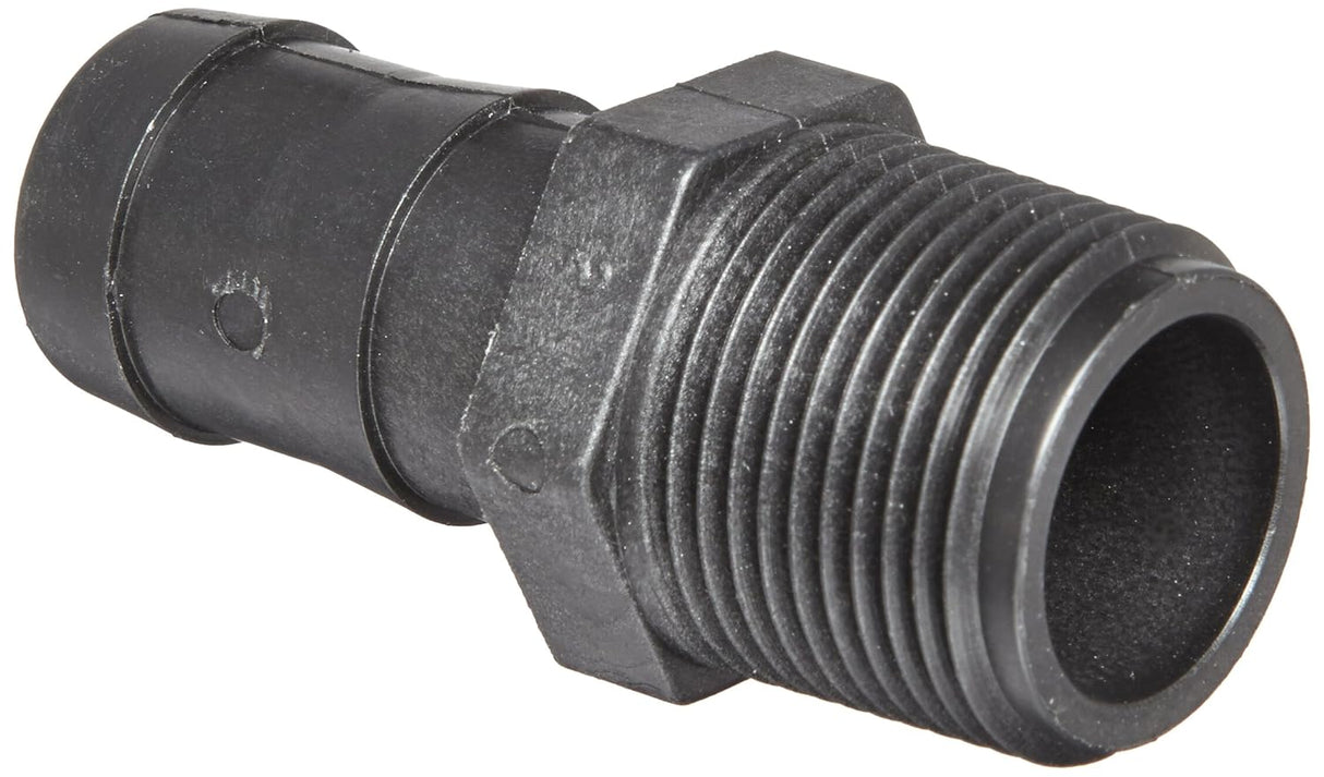 Banjo Poly Hose Pipe Fitting Adapter 1" Male Thread X 1" Hose Barb - HB100