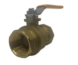 Hypro Full Port Brass Ball Valve 600 Max PSI, 1-1/4" FNPT - 171N-114
