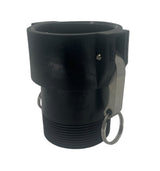 TerreMax Poly Camlock 3 Inch Female Coupler x 3 Inch Male NPT No Lock - 300B