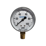 Hypro 100 PSI Dry Pressure Gauge 2-1/2" Diameter, 1/4" LM Stem - SG100