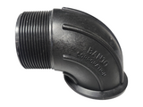 Banjo Manifold Flange to Male Thread Sweep 3" Flange X 3" MNPT - M300MPTSWP90