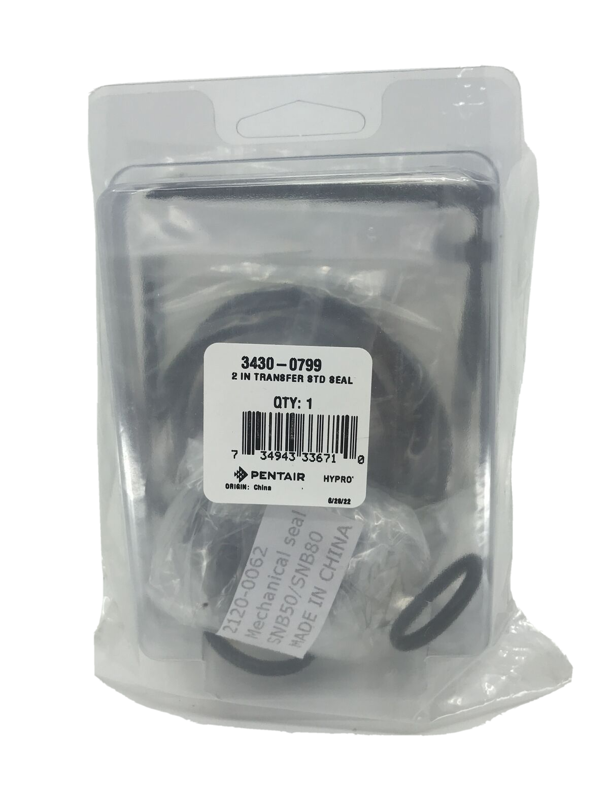 Hypro 2" Transfer STD Seal Repair Kit For Poly Transfer Pump - 3430-0799
