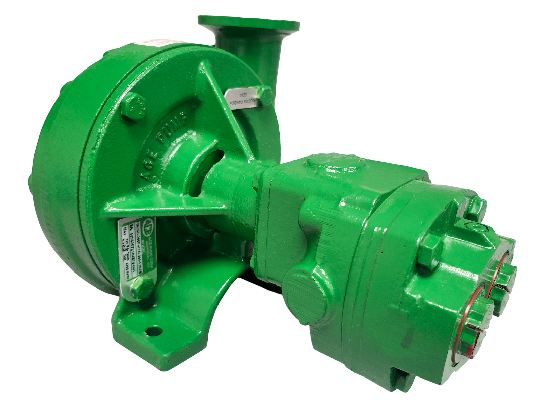 Ace Hydraulic Centrifugal Pump Flanged 3" In / 2" Out - Silicon Carbide - 12 SAE Fittings- FMCSC-200F-HYD-304-12SAE