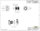 Banjo Poly Bulkhead Tank Fitting With EPDM Gasket 3/4" - TF075