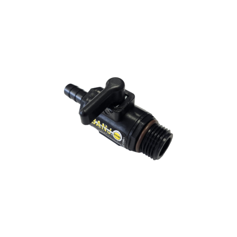 Banjo Poly Micro Ball Valve with 3/8" Hose Barb & 1/2" Male NPT - LVHB038050MTV