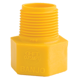 Banjo Garden Hose Thread Adapter 3/4" MNPT X 3/4" Female Garden Hose - GHFT075MPT
