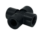 Banjo Polypropylene Cross Pipe Fitting 1/4" NPT Female - CR025