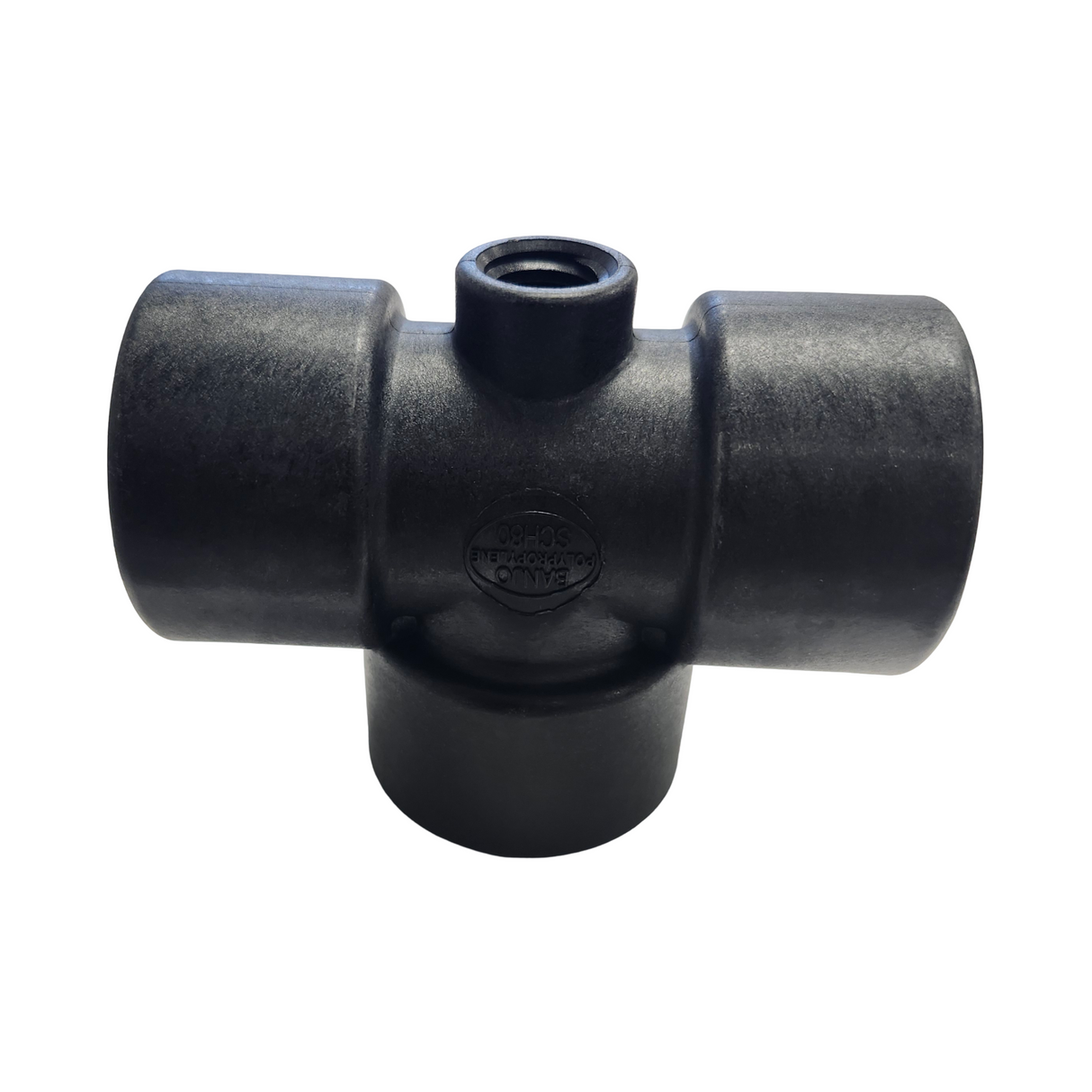 Banjo Poly Tee Fitting with Gauge Port 1" FNPT - TEG100