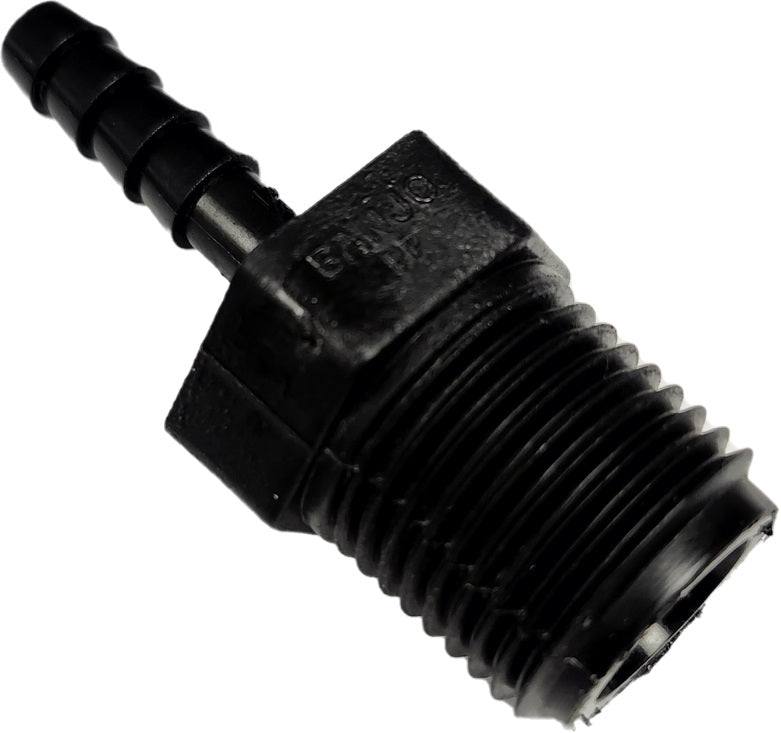 Banjo Poly Hose Fitting 1/2" Male Thread X 1/4" Hose Barb - HB050-025