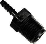 Banjo Poly Hose Fitting 1/2" Male Thread X 1/4" Hose Barb - HB050-025