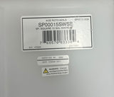 Ace Roto-Mold Sloped Bottom 15 Gallon Square Rinse White Tank 8" Lid - SP0015-SQ8