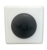 Ace Roto-Mold Sloped Bottom 15 Gallon Square Rinse White Tank 8" Lid - SP0015-SQ8