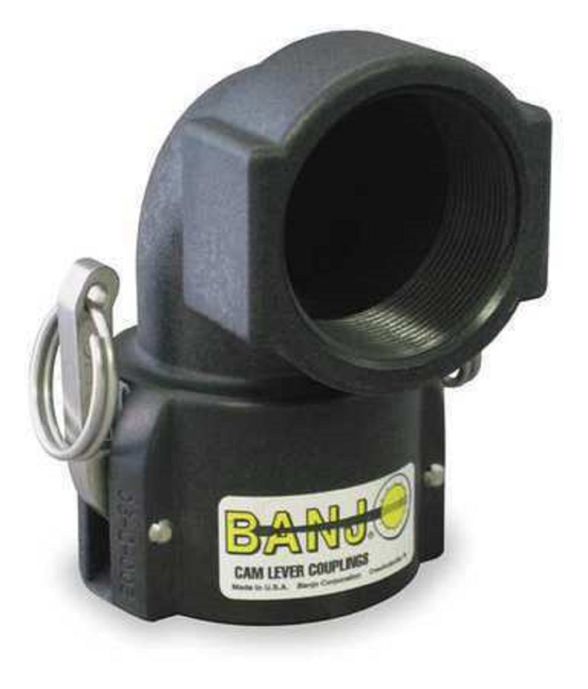 Banjo 90 Degree Poly Cam Lever Elbow 2" Female Coupler X 2" FNPT - 200D90