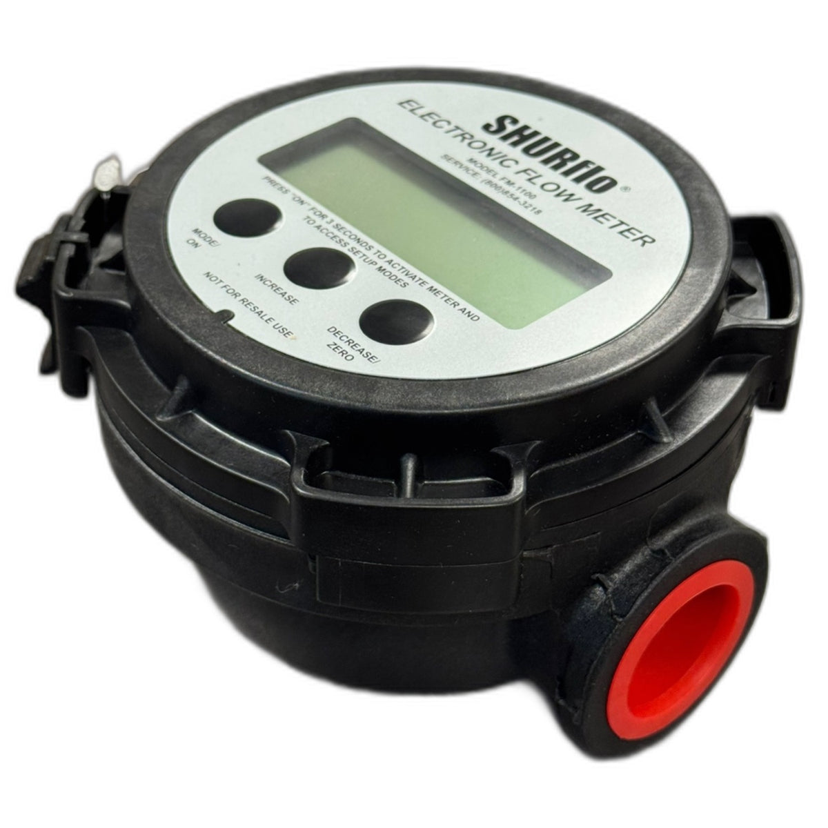 Shurflo Inline Electronic Flow Meter 1 to 20 GPM 1 Inch FNPT 120 PSI - FM-1100I