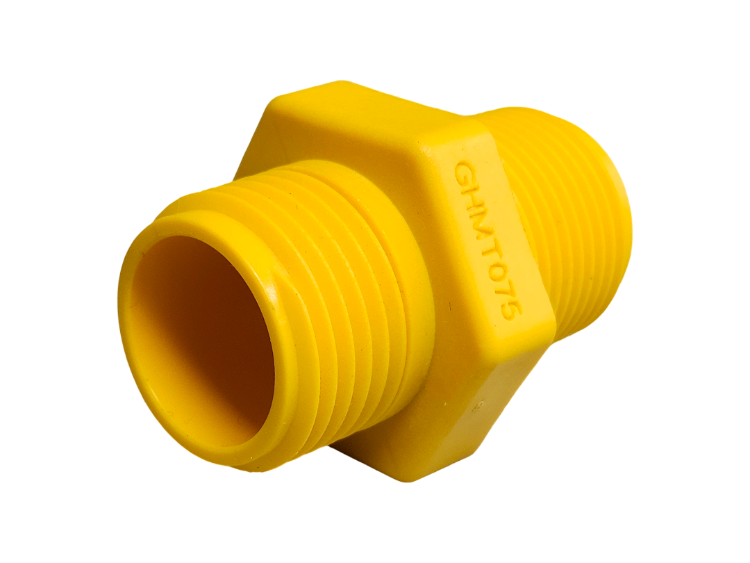 Banjo Garden Hose Thread Adapter 3/4" Male Garden Hose X 3/4" MNPT - GHMT075MPT