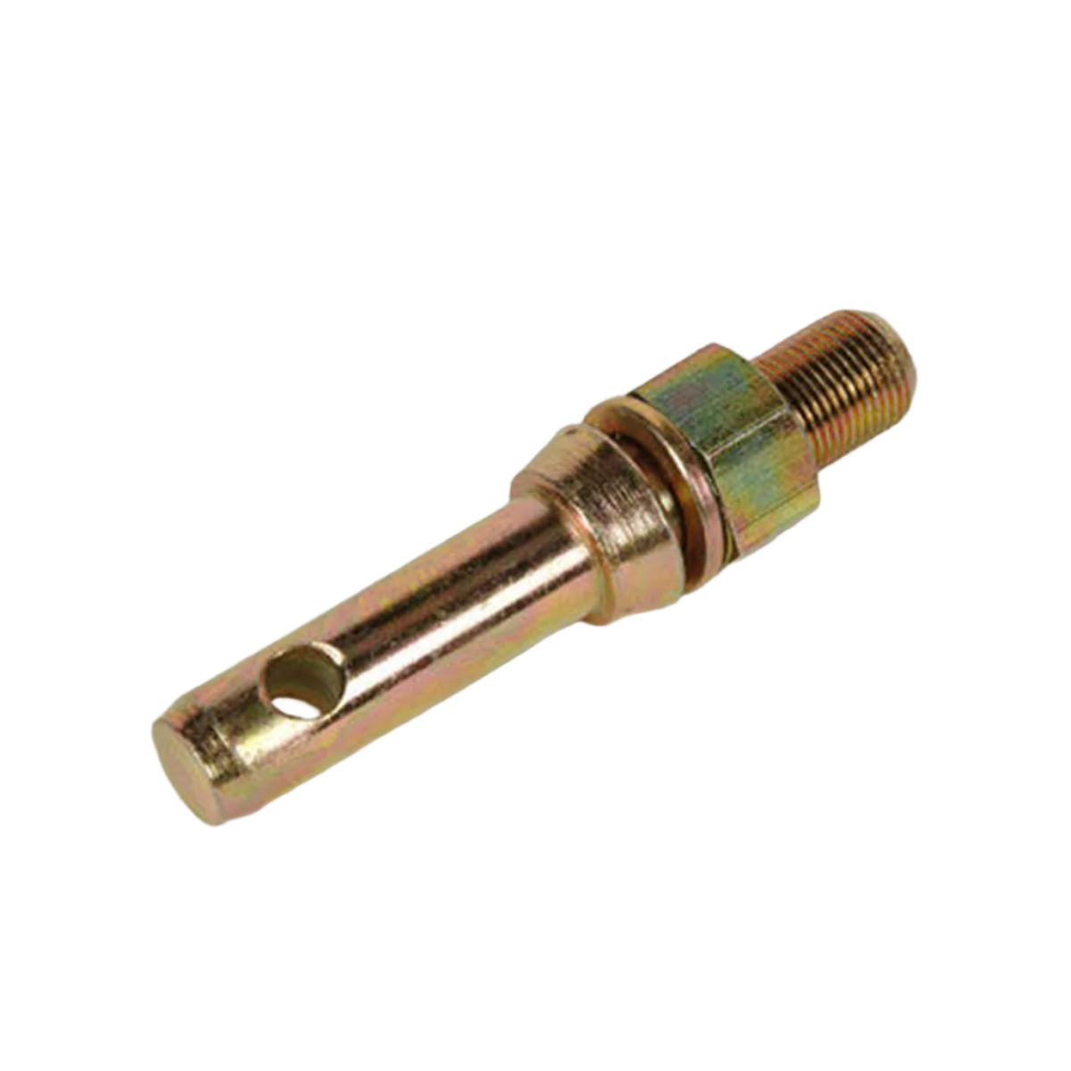 Double HH Yellow Zinc Plated Lift Arm Pin 7/8" Diameter, 7/8" Thread - 21226