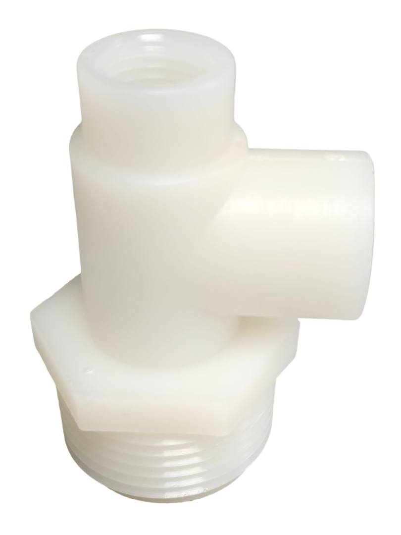 Simpson Farm SKS Supermarker Foam Marker Nylon Tee 1/4" FNPT x 3/8" FNPT x 1" MNPT - FM093