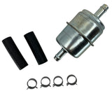 Pro Gauge In Line Fuel Filter With 3/8" Clamp-On Inlet/Outlet 60 PSI - G15-M