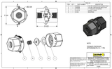 Banjo Full Port Check Valve Assembly, 1/2" FPT, 300 PSI - CV050