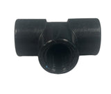 Banjo Threaded Poly Tee Pipe Fitting 1/4" FNPT - TEE025