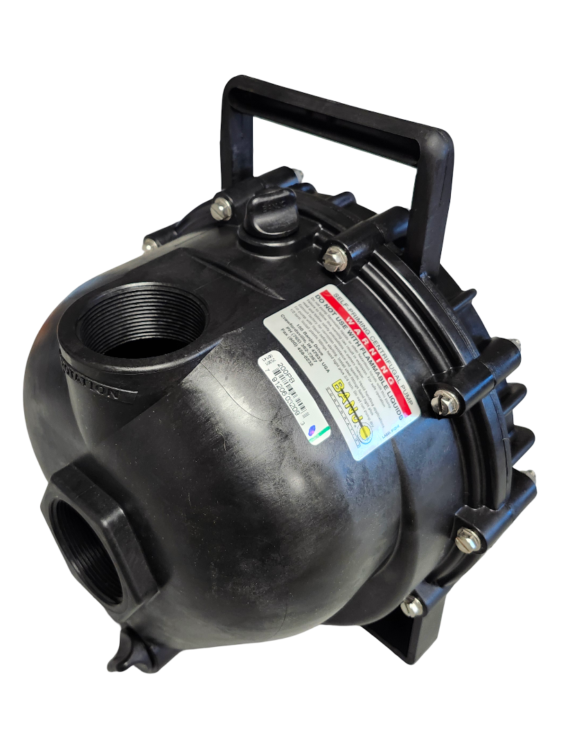 Banjo 2 Inch Poly Pump with Bearing Pedestal - 3/4" Shaft - 200PB