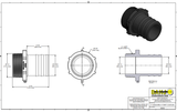 Banjo 4 Inch Polypropylene Hose Fitting 4" Male Thread X 4" Hose Barb - HB400
