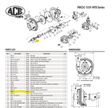 Rodamiento de bolas de una hilera nuevo Peer - 6203-2RLD-C3 (Ace Pumps 40880)