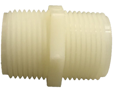 Hypro 1" X 1" Nylon Nipple, Male Pipe to Male Pipe - M100