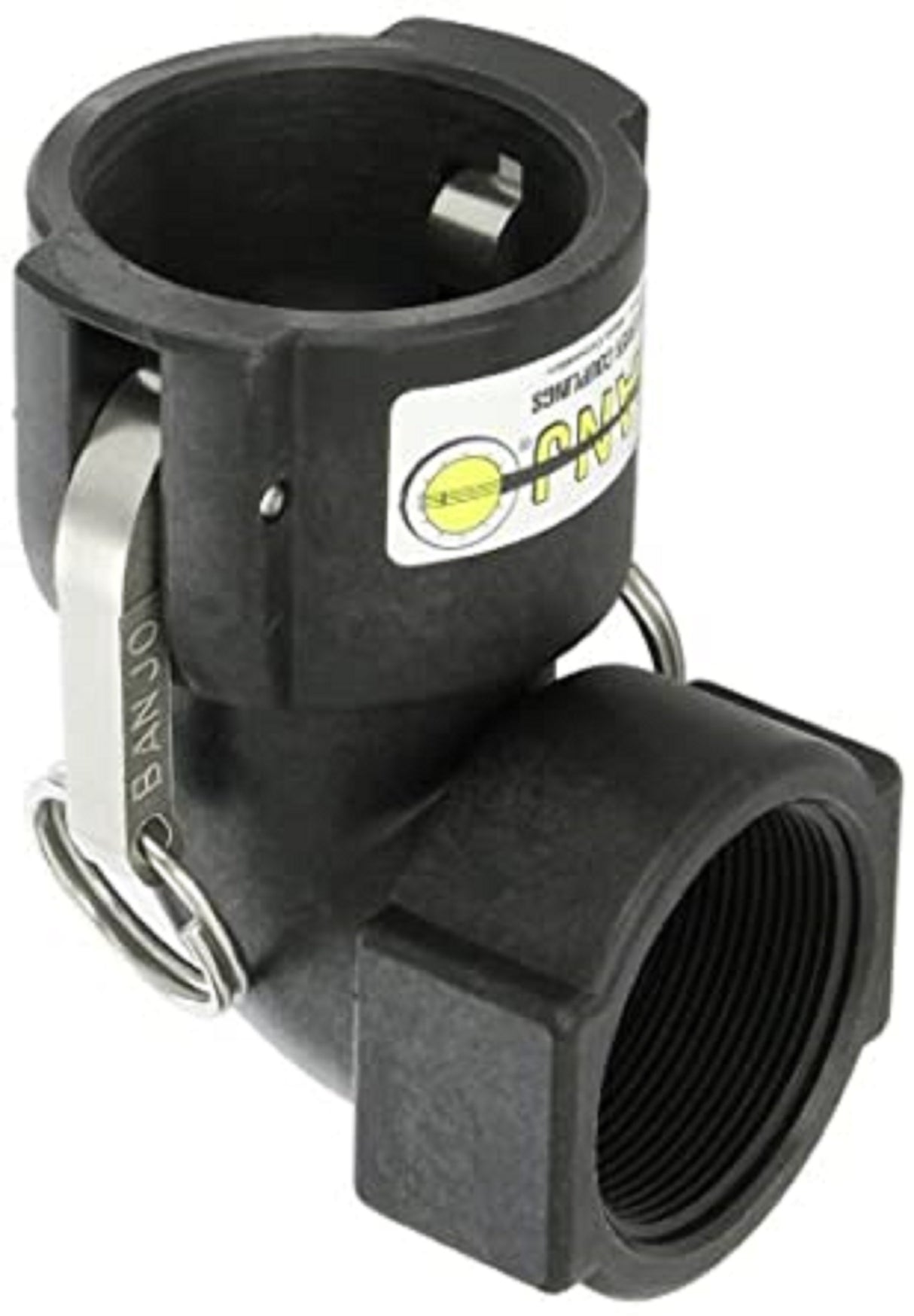 Banjo 90 Degree Poly Cam Lever Elbow 2" Female Coupler X 2" FNPT - 200D90