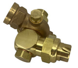 TeeJet Single Swivel Boomless Spray Nozzle Off-Center Flat Tip - 4629-3/4-TOC30