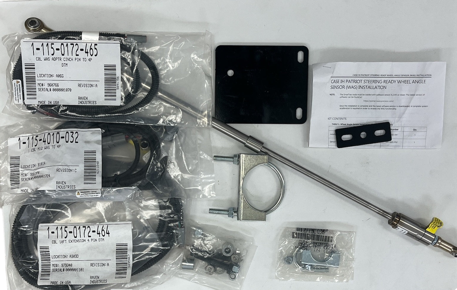 Raven Wheel Angle Sensor Kit For Case IH Patriot Steer Ready (3230