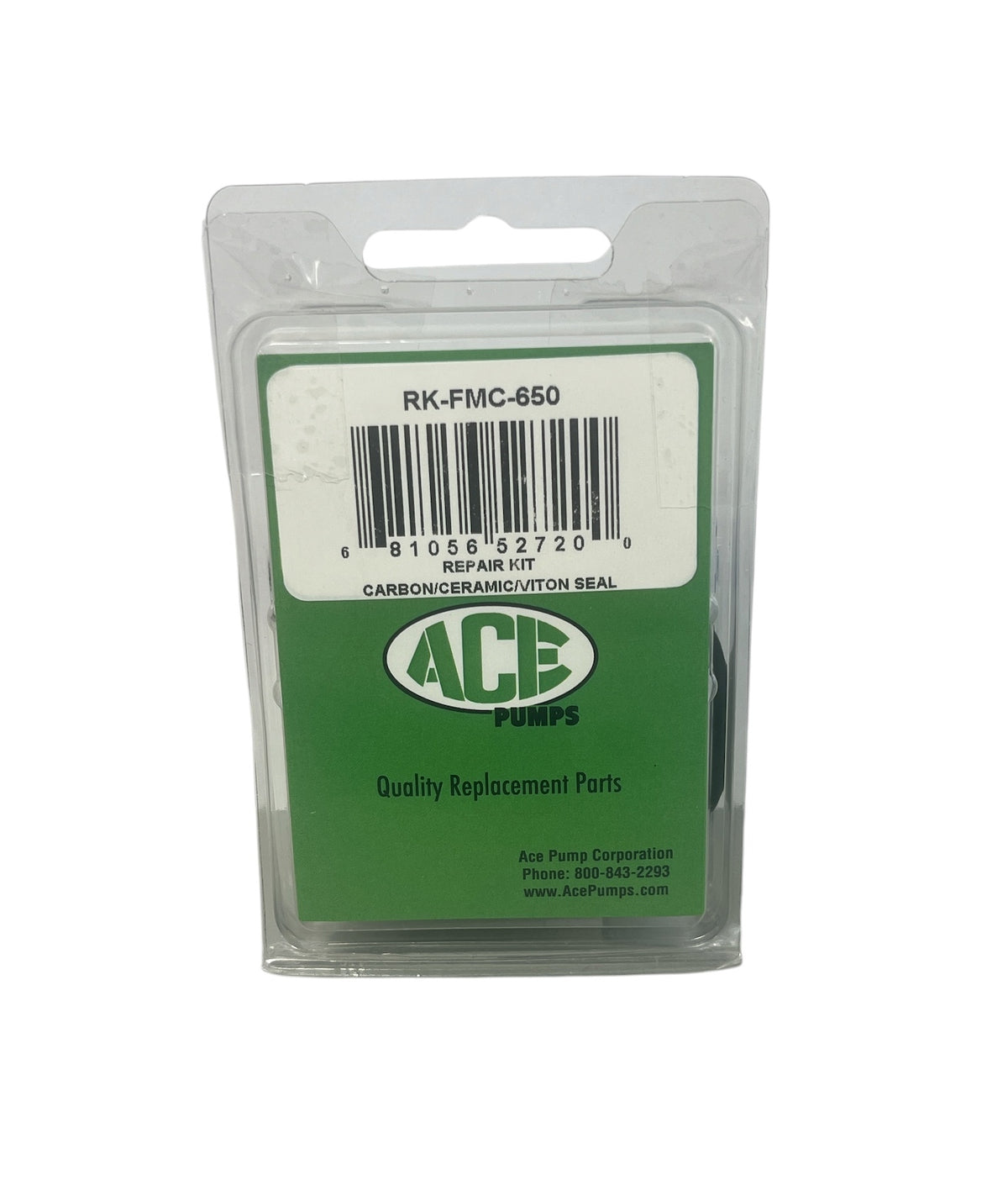 Ace Pumps Repair Kit for FMC-650 Series, Carbon/Ceramic/Viton Seal (52720) - RK-FMC-650