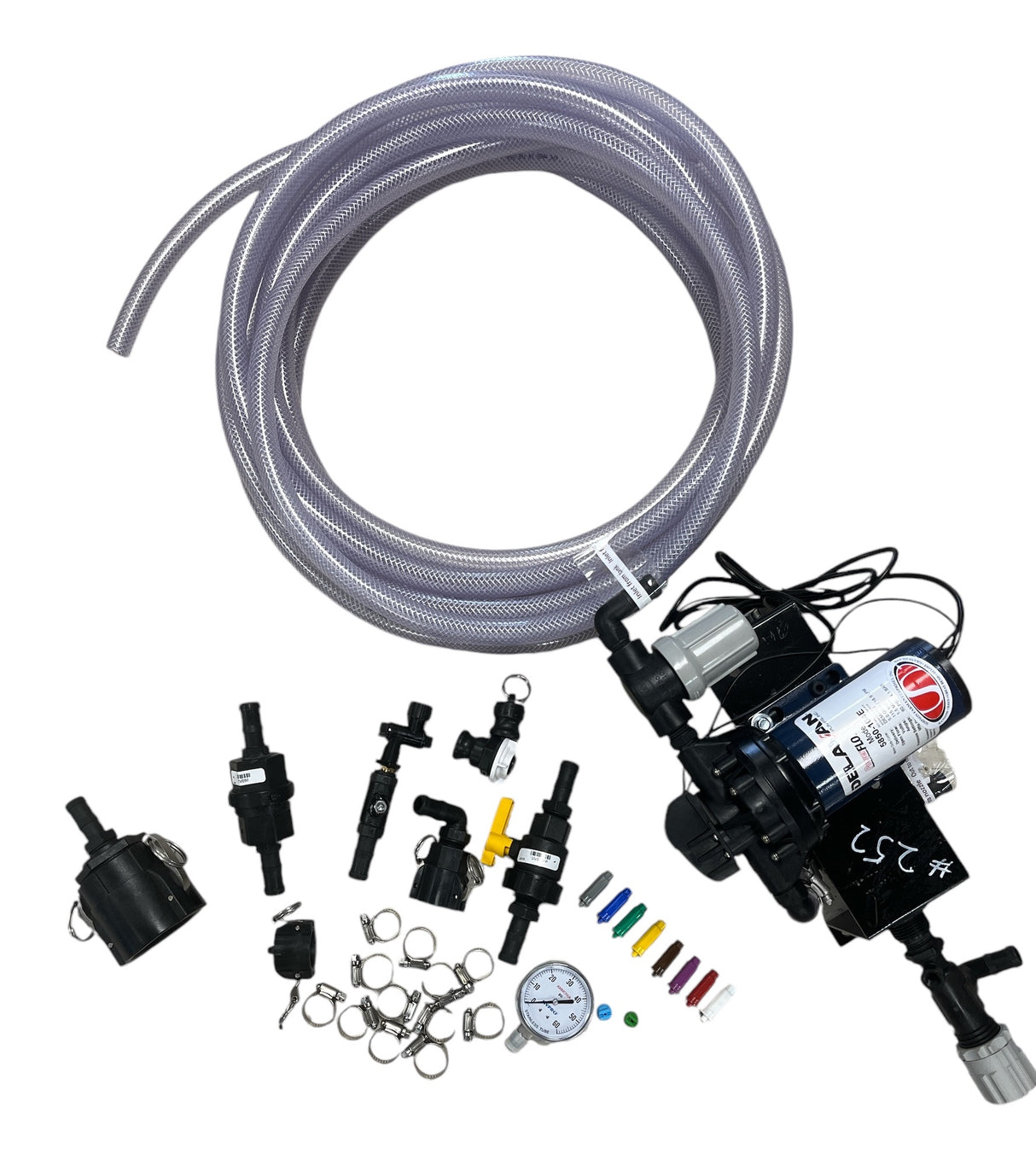 Simpson Farm Grain Applicator Kit With 115 Volt Pump, Fittings, and Nozzles - GA5