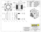 Banjo 2 Inch Full Port Bottom Drain Tank Flange 2" FNPT X 2" FNPT - BF220BD