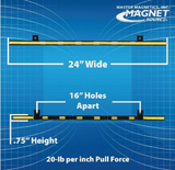 Master Magnetics Heavy Duty Black And Yellow 24" Magnetic Tool Holder- AM1PLC