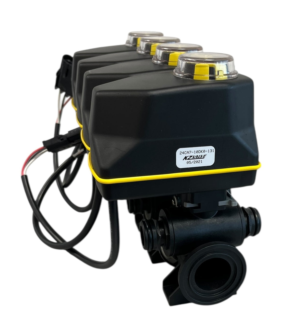 KZ Valve TX2 Full Port Poly 4 Bank Valve Manifold 1/2", 150 PSI - 24CA7-10DK0-131