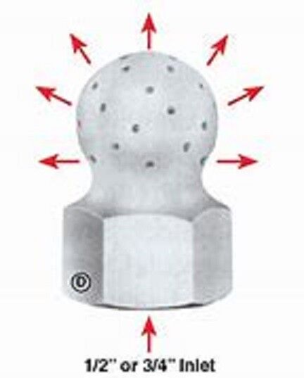 Teejet Container Rinsing Nozzle 1/2" FNPT - VSM-1/2-28