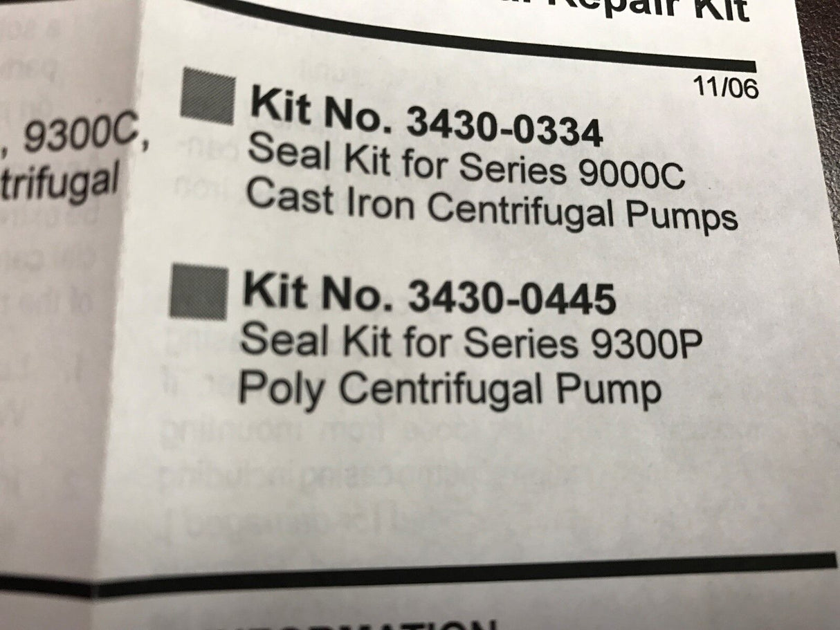 Hypro Seal Kit for 9303P Pumps - 3430-0445