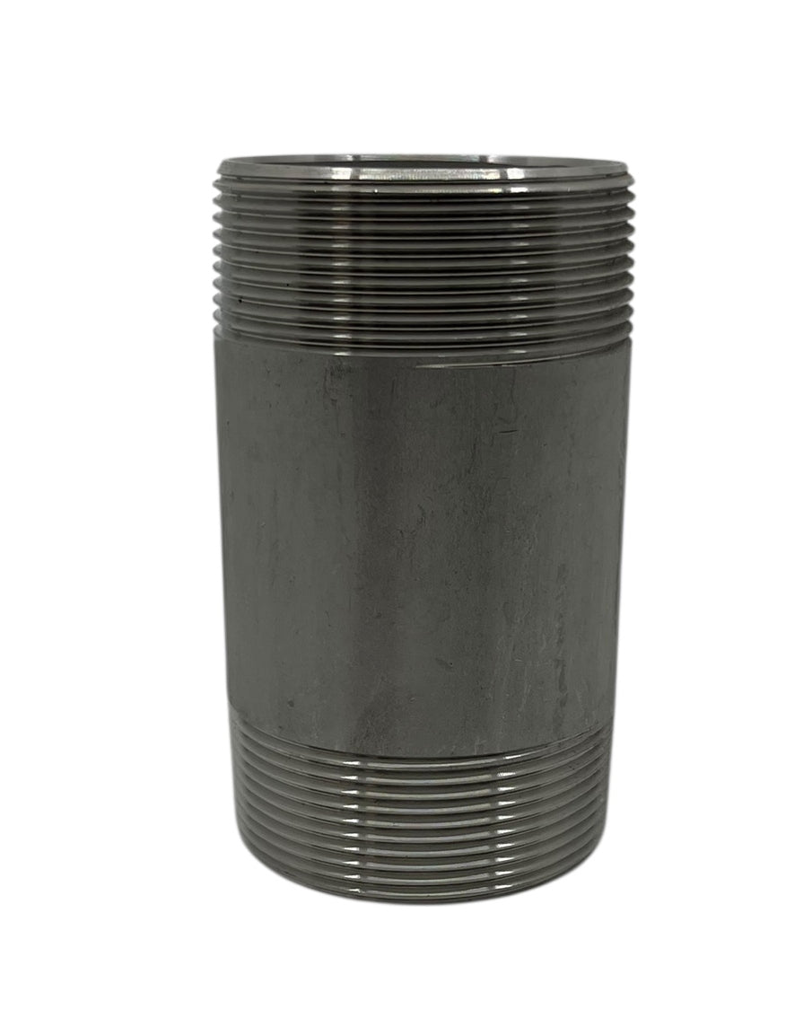 Hypro Stainless Steel Nipple 304 Stainless Steel 2" MNPT x 4" Long - 7200400