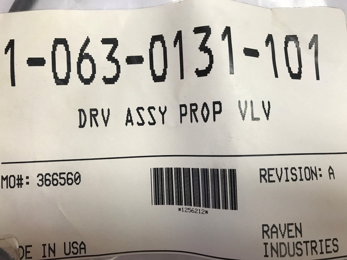 Raven G1 Autoboom Drive Assembly Prop Valve - 063-0131-101