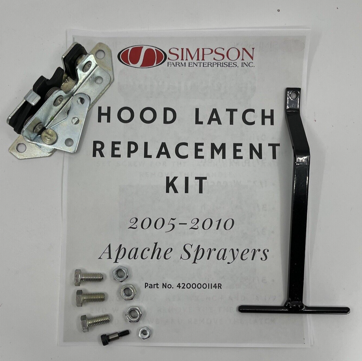 420000114R Apache Sprayer Hood Latch Replacement Kit, For 2005-2010 Models