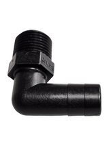 Banjo 90 Degree Hose Fitting 3/8" Male Thread X 3/8" Hose Barb - HB038/050-90