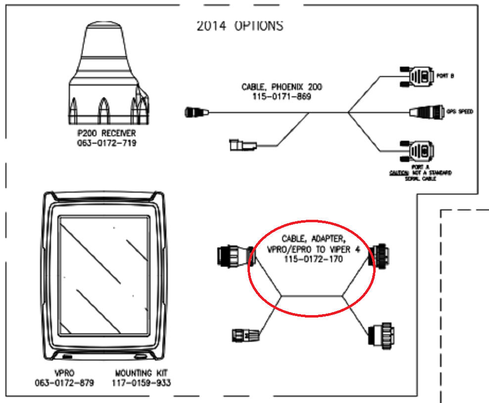 Raven Cable Adapter Envizio Pro/ Viper Pro To Viper 4 Cabling - 115-0172-170