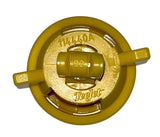 TeeJet Turbo TwinJet Yellow Polymer Nozzle Assembly with Cap - TTJ60-11002VP-CE