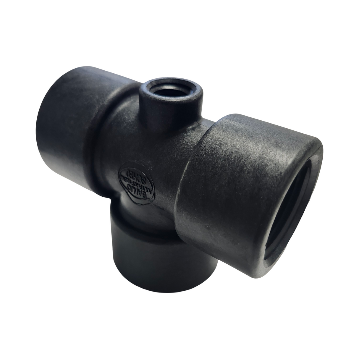 Banjo Poly Tee Fitting with Gauge Port 1" FNPT - TEG100