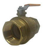 Hypro Full Port Brass Ball Valve 600 Max PSI, 2" FNPT - 171N-200