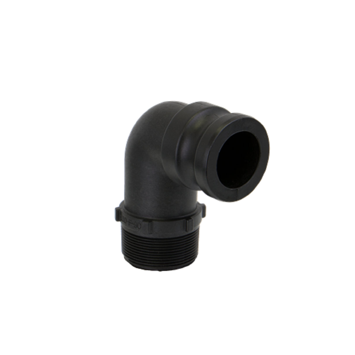 Banjo 90 Degree Poly Cam Lever Coupling 2" Male Camlock X 2" Male NPT - 200F90