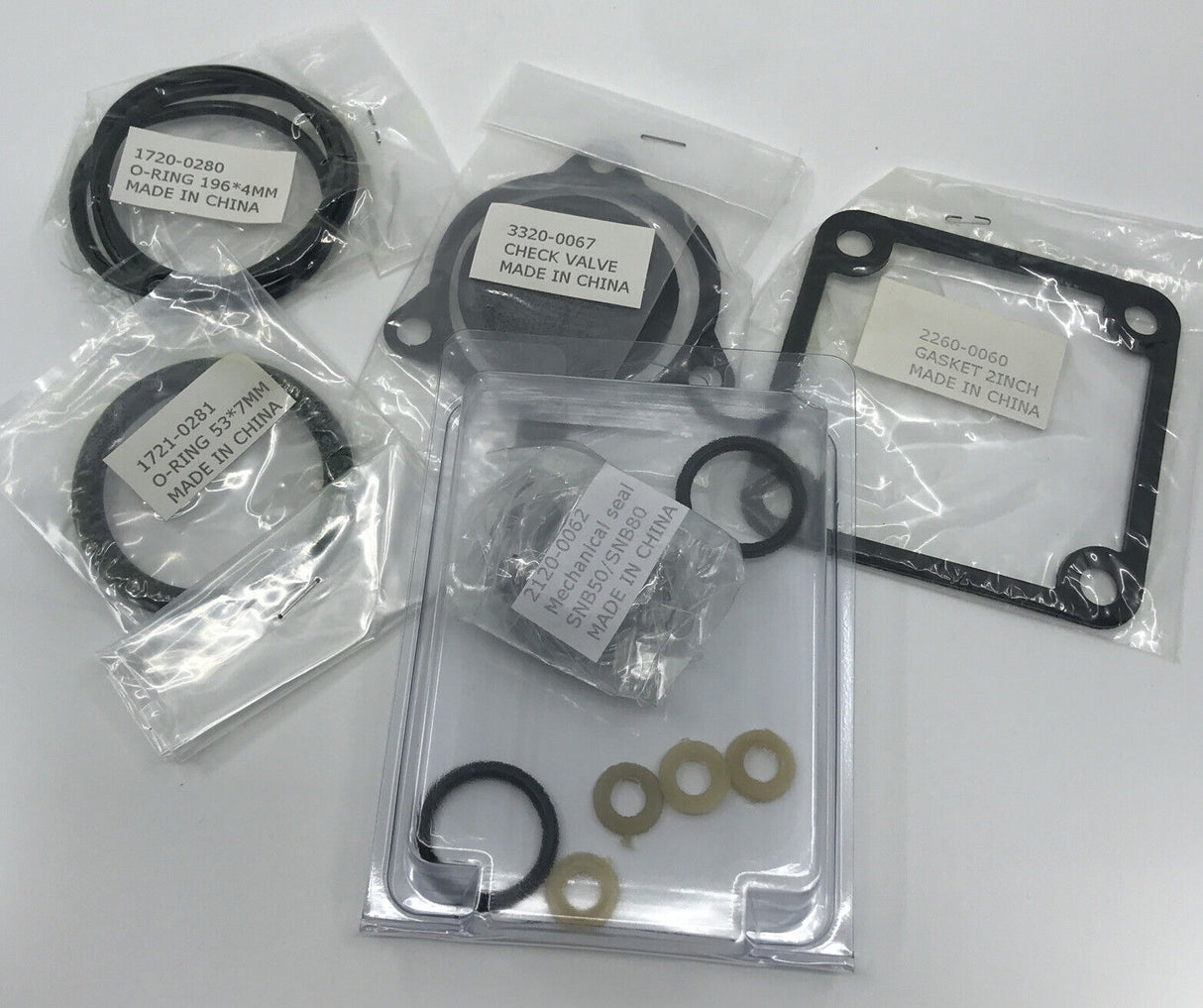 Hypro 2" Transfer STD Seal Repair Kit For Poly Transfer Pump - 3430-0799