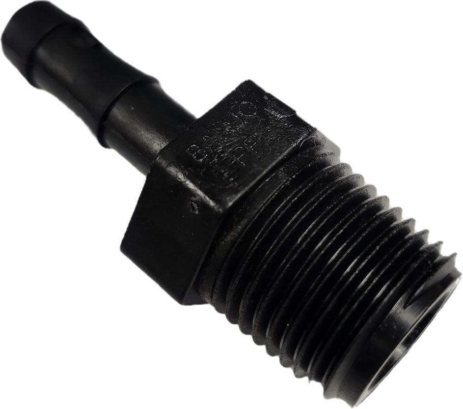 Banjo Hose Fitting Adapter 1/2" Male Thread X 3/8" Hose Barb - HB050-038